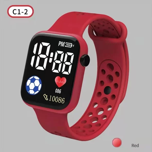 Relógio digital LED 2023 para crianças, meninos, esportes, à prova d'água com pulseira de silicone - Imagem 8