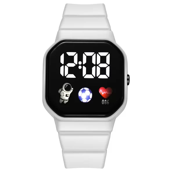 Relógio digital LED 2023 para crianças, meninos, esportes, à prova d'água com pulseira de silicone - Imagem 12