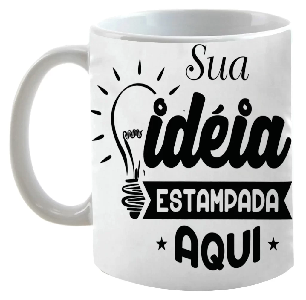 Caneca de porcelana personalizada, faça como quiser, do seu jeito