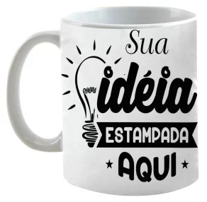 Caneca de porcelana personalizada, faça como quiser, do seu jeito