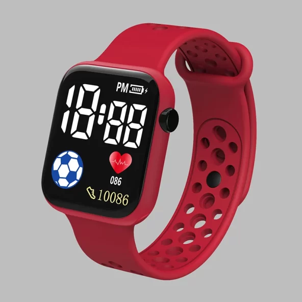Relógio digital LED 2023 para crianças, meninos, esportes, à prova d'água com pulseira de silicone - Imagem 5