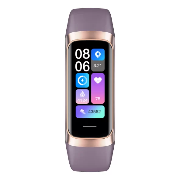 Relógio Inteligente Slim Masculino/Feminino Pulseira Inteligente Pulseira Amoled de 1,1 Polegadas Frequência Cardíaca À Prova D'água Temperatura Corporal Rastreador Fitness Banda - Imagem 7